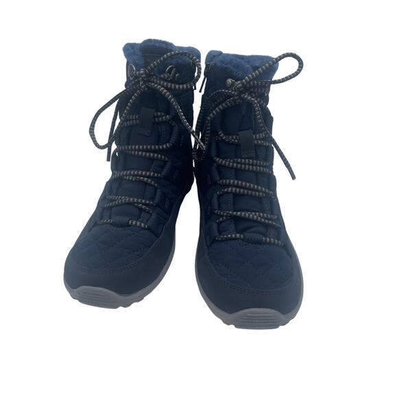 Skechers Reggae Fest Moro Rock Faux Fur Lined Boots Booties Navy Blue Womens 6 - Picture 3 of 8